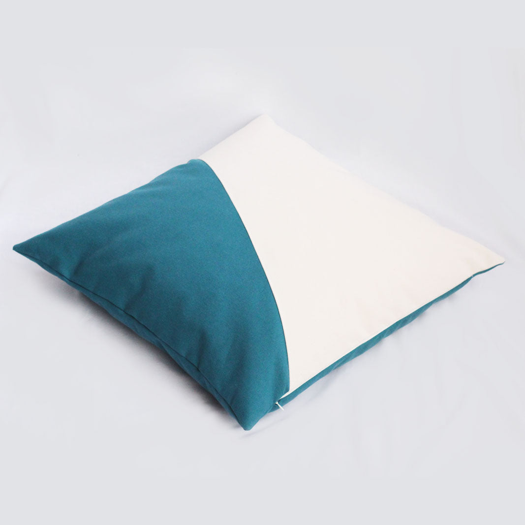 Coussin pour chat moelleux et déhoussable, bleu turquoise, fait main, Made in France