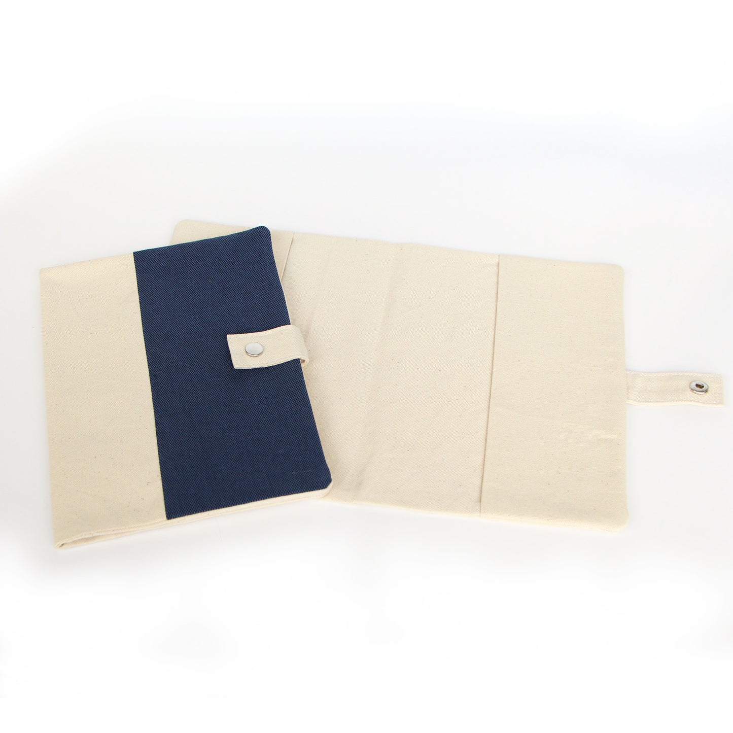 Protège carnet de sante pour animaux de compagnie bleu 16x22cm en coton