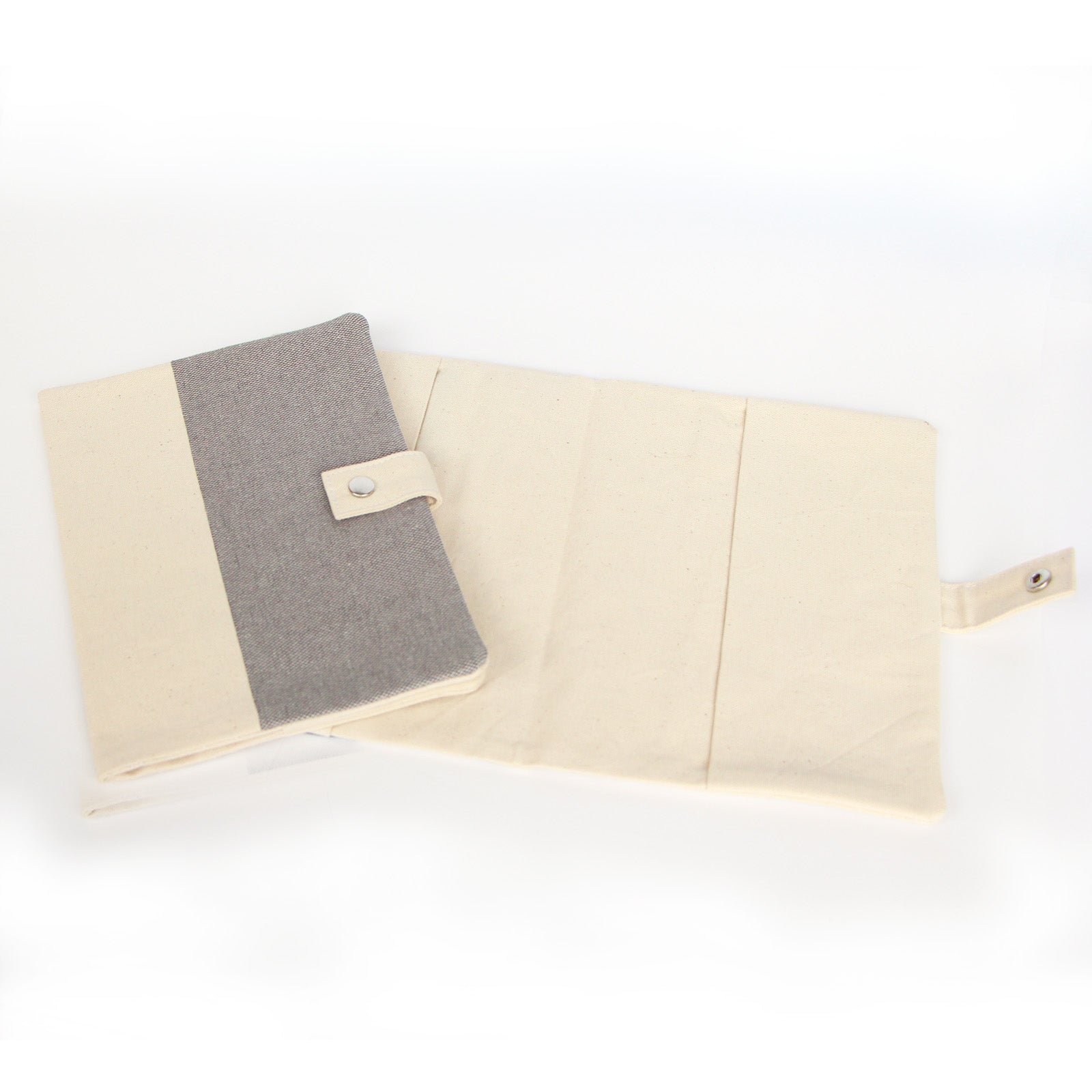 Protège carnet de sante pour animaux de compagnie gris 16x22cm en coton