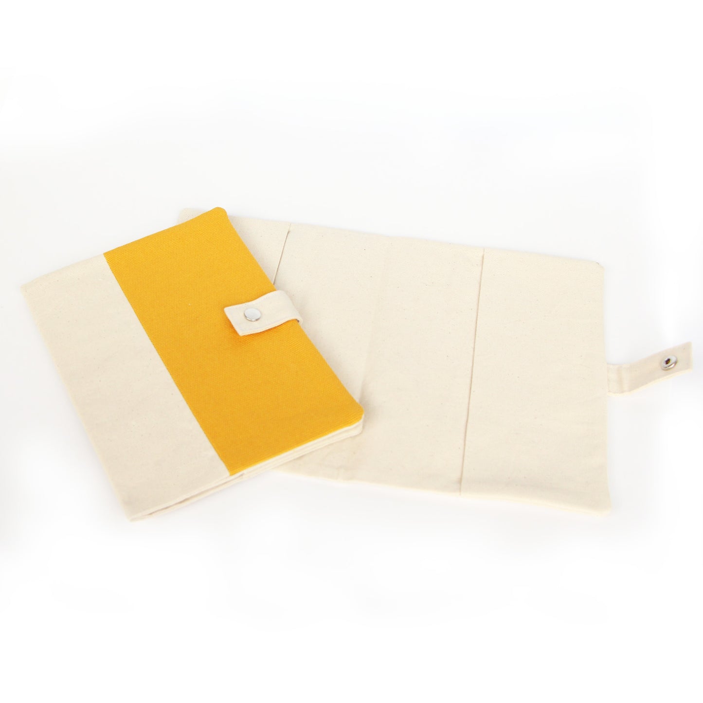 Protège carnet de sante pour animaux de compagnie jaune 16x22cm en coton